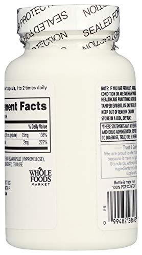 365 by Whole Foods Market, Zinc Chelated, 120 Veg Capsules