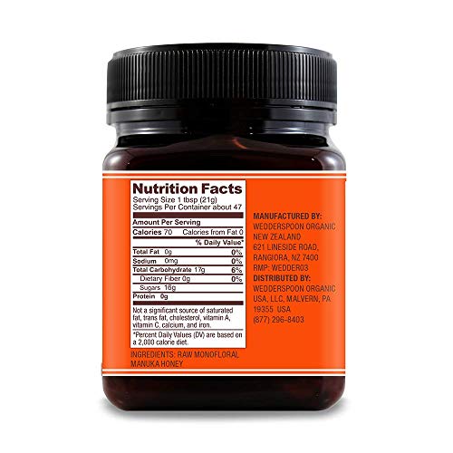 Wedderspoon Raw Premium Manuka Honey, KFactor 16, 35.2 Oz