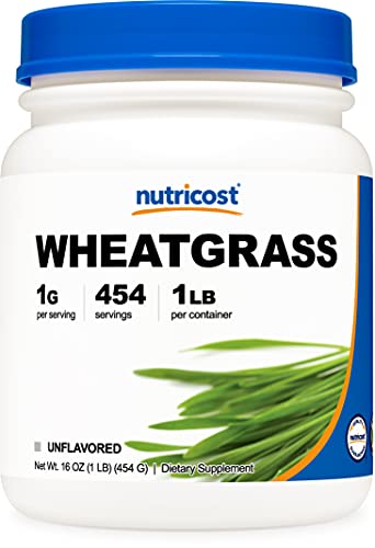 Nutricost Wheatgrass Powder 1 LB - Non GMO, Superfood