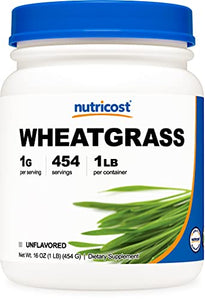 Nutricost Wheatgrass Powder 1 LB - Non GMO, Superfood