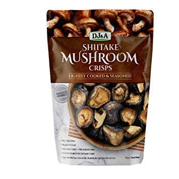 Shiitake Mushroom Crisps - Lightly Cooked and Seasoned 10.28 Ounce (10.58 Ounce)