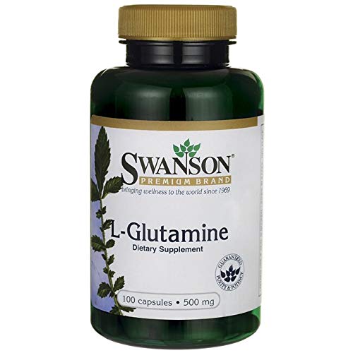 Swanson Amino Acid L-Glutamine 500 Milligrams 100 Capsules