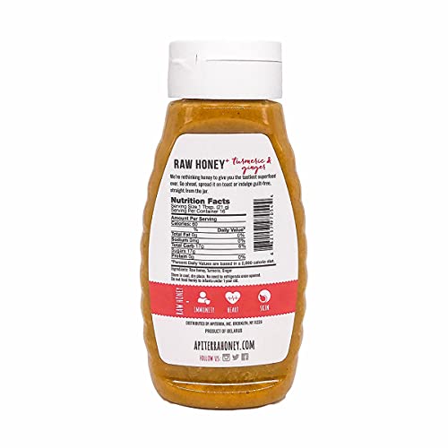 Apiterra - Raw Honey with Turmeric and Ginger - 12 Ounce