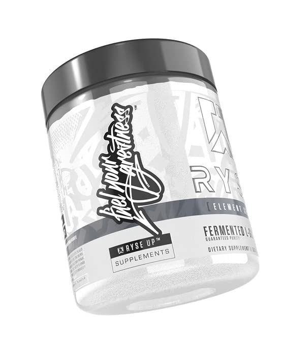 RYSE Up Supplements, Element Series Fermented L-Glutamine Amino Acid (5g), Unflavored, 300 Gram (60 Servings)