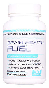 Brain Cognitive & Memory Supplement - Focus, Memory & Clarity - Mental Performance Nootropic Huperzine A, Bacopa, Vitamin b12 - Supports Memory & Clarity Function - 30 Capsules