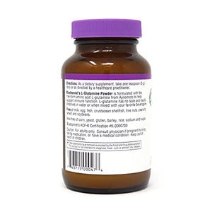 Bluebonnet Nutrition L-Glutamine Powder 5000mg, Supports Immune Function*, Nitrogen Transporter*, Soy-Free, Gluten-Free, Non-GMO, Kosher Certified, Vegan, 4 oz Bottle, 23 Servings