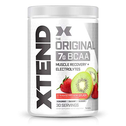 XTEND Original BCAA Powder Strawberry Kiwi Splash | Sugar Free Post Workout Muscle Recovery Drink with Amino Acids | 7g BCAAs for Men & Women | 30 Servings