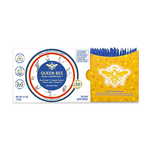 Queen Bee Royal Smoothie 100% Organic Food Supplement with Raw Bread, Royal Jelly, Propolis - Metabolism Booster & Immune Support - High in Vitamins, Minerals, Essential Amino Acids & Antioxidants