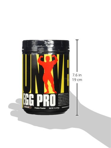Universal Nutrition Egg Pro Pure Instantized Egg White Powder, Chocolate, 1 Lb