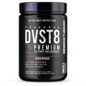 DVST8 Global Pre-Workout | 3D Pump Breakthrough + NO3-T Nitrate + Peak02 | by Inspired Nutraceuticals (Black Nebula)