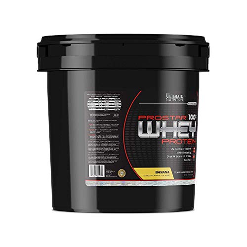 Ultimate Nutrition Prostar Whey Protein Powder of Isolate Concentrate Peptides Blend – Low Carb, Low Fat and Sodium, Keto Friendly, 25 Grams of Protein and 6 Grams of BCAAs - 150 Servings, Banana, 10 Pounds