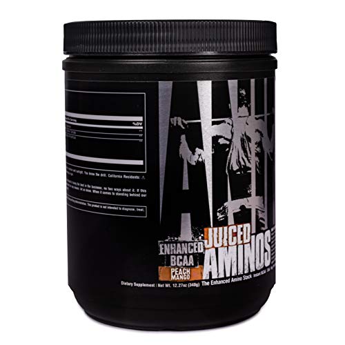 Animal Juiced Aminos - 6g Bcaa/eaa Matrix Plus 4g Amino Acid Blend for Recovery and Improved Performance, Peach Mango, 30 Count