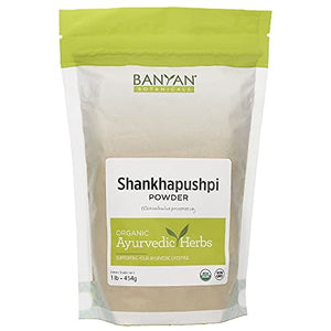 Banyan Botanicals Organic Shankhapushpi Powder – Convolvulus prostratus – for Promoting Healthy Memory, Brain Support, Calmness & More* – 1/2lb. – Non-GMO Sustainably Sourced Vegan