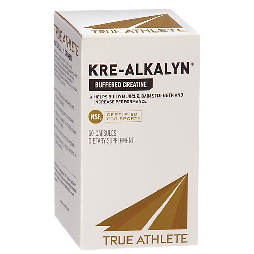 True Athlete Kre Alkalyn 1,500mg Helps Build Muscle, Gain Strength Increase Performance, Buffered Creatine NSF Certified for Sport (60 Capsules)
