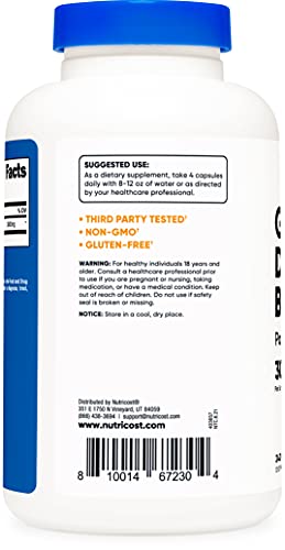 Nutricost Grass Fed Desiccated Beef Liver Capsules 240 Capsules, 3000mg (750mg Per Cap) - No Hormones, Non-GMO, Gluten Free, Pasture-Raised, Free Range Beef
