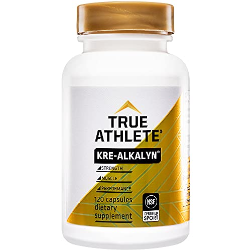 True Athlete Kre Alkalyn 1,500mg Helps Build Muscle, Gain Strength Increase Performance, Buffered Creatine NSF Certified for Sport (120 Capsules)