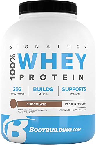 Bodybuilding Signature 100% Whey Protein Powder | 25g of Protein per Serving (Chocolate, 5 Lbs)