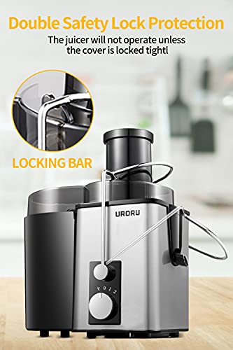 URORU Juicer Machine vegetables and fruits Centrifugal Juicer Easy to Clean Juice Extractor 1000WMotor Anti-drip High Quality