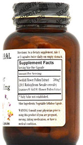 Swedish Flower Pollen Extract 20:1 - 60 500mg VegiCaps - Bottled in Glass!
