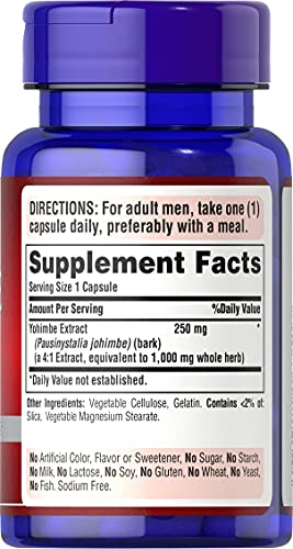 Puritans Pride Yohimbe 2000 Mg, 50 Count