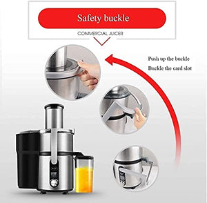 WXLBHD Slow Juicer Machines, Masticating Juicer, Cold Press Juicer with 5-Speed Modes,with Quiet Motor，Juice Extractor for Vegetables And Fruits,Easy to Clean,1000W