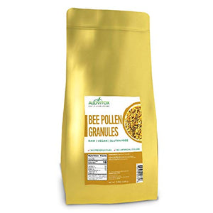 Alovitox Bee Pollen Granules | 100% Pure, Natural Raw Bee Pollen | Superfood Packed with Antioxidant, Protein, Vitamin & More | Bee Friendly Nutritional Yeast, Gluten Free | 5 lbs Bag