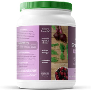 Amazing Grass Greens Blend Antioxidant: Super Greens Powder with Spirulina, Beet Root Powder,Elderberry & Probiotics, Sweet Berry, 100 Servings (Packaging May Vary)