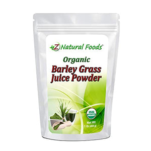 Organic Barley Grass Juice Powder - 1 lb - Amazing Green Superfood Perfect For Smoothies, Drinks, Recipes - Rich In Vitamins, Minerals, Antioxidants - Raw, Vegan, Non GMO