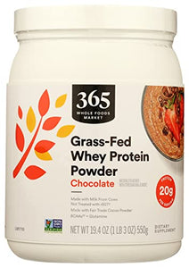 365 by Whole Foods Market, Protein Whey Grass Fed Chocolate, 19.4 Ounce