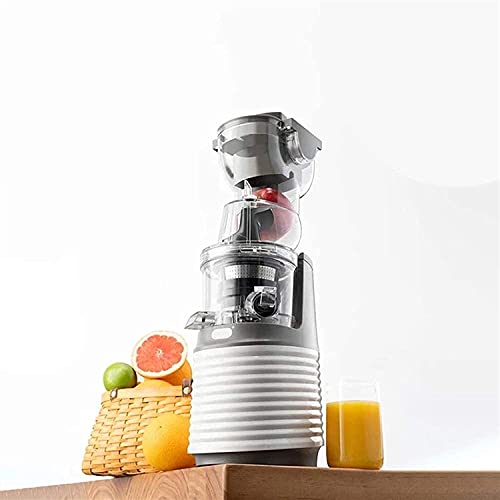 XUERUIGANG Slow Masticating Juicer Extractor, 3.15 Inches Wide Chute Cold Press Juicer for Easy Juice and Clean, High Juice Yield for Fruit (white)