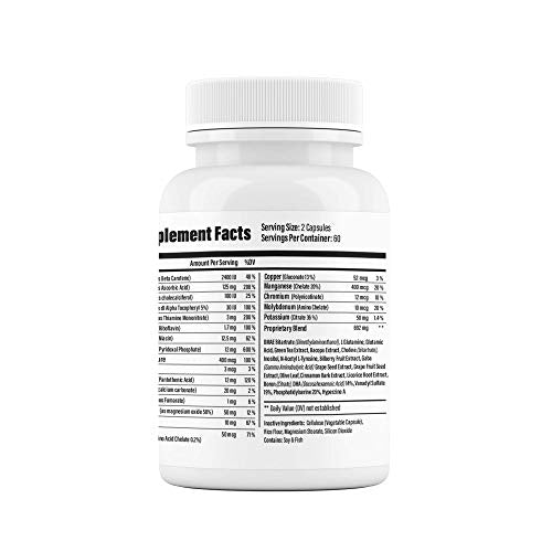 SVELTE Focus Brain Booster | Nootropic Supplement for Men & Women | Memory, Mind & Focus Enhancer for Concentration, Energy & Stress Relief | 60 Pills with L Tyrosine, GABA, Bacopa Extract, & Choline