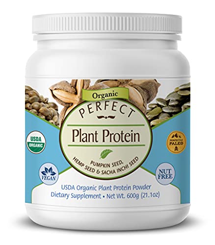Perfect Supplements Plant Protein - Pumpkin Seed, Hemp Seed, Sacha Inchi - 660g