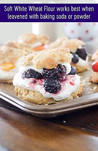 Soft White Wheat Berries • Family Farmed in Washington State • 100% Desiccant Free • 4 lbs • Non-GMO Project Verified • Kosher • Field Traced • Resealable Kraft Bag