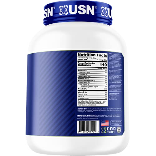 USN Supplements Zero Carb Iso Pro Whey Protein Isolate, Chocolate, 4 Pounds