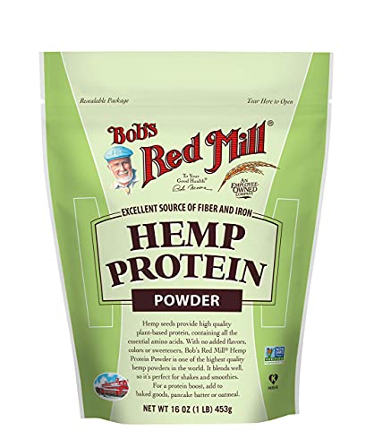 Bob's Red Mill Resealable Hemp Protein Powder 16 Ounce (Pack of 3)