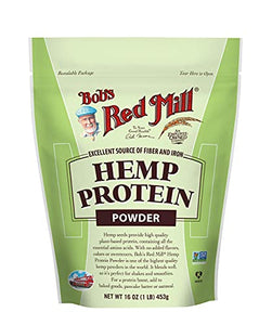 Bob's Red Mill Resealable Hemp Protein Powder 16 Ounce (Pack of 4)