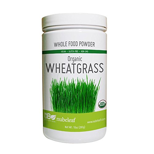 Nubeleaf Wheat Grass Powder - Non-GMO, Gluten-Free, Organic, Raw, Vegan Source of Essential Vitamins & Minerals - Single-Ingredient Nutrient Rich Superfood for Cooking, Baking, Smoothies (10oz)