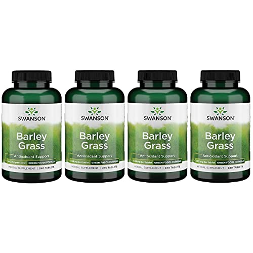 Swanson Barley Grass 500 Milligrams 240 Tabs (4 Pack)