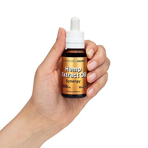 LiftMode Hemp Extract Crude Oil 1500mg (Synergy - for Sleep & with Terpenes, Black Seed & Turmeric) | Non-GMO, Organic & Gluten Free