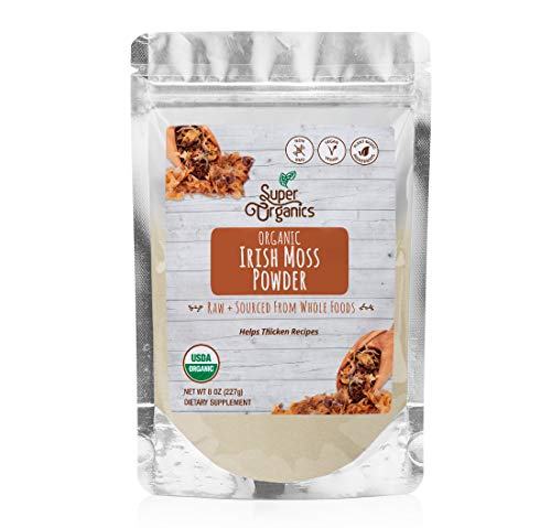 Super Organics Irish Moss Powder | Excellent Source of Iron – Organic, Vegan & Non-GMO, 8 Oz