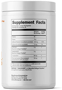 SaltWrap Collagen Supplement for Joints with FORTIGEL, TENDOFORTE – NSF Certified Collagen Synthesis Powder for Joint Recovery, Tendons, Ligaments, Cartilage, Pre and Post-Exercise Collagen Peptides