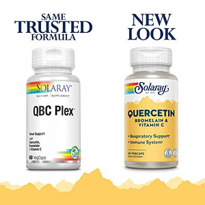 Solaray QBC Plex | Quercetin & Bromelain Plus Vitamin C | Year Round Immune Function & Respiratory Health Support | Non-GMO & Vegan (60 CT)