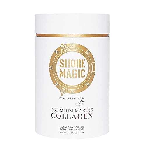 Shore Magic Marine Collagen Powder, Hydrolyzed Marine Collagen Peptides Powder, Sustainably Sourced Wild Fish Skin Collagen, Odorless & Unflavored - 4 Month Supply (for The Price of 3 Months)