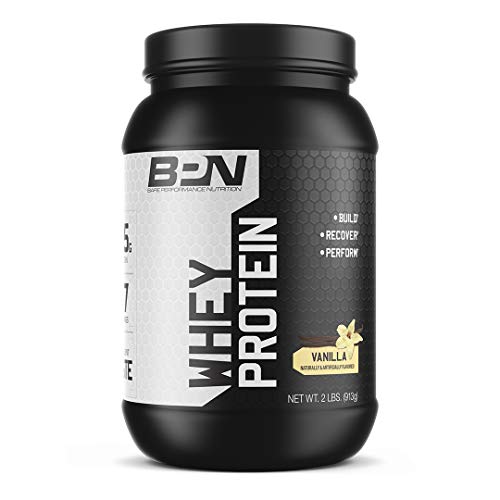 Bare Performance Nutrition, Whey Protein Powder, Meal Replacement, 25G of Protein, Excellent Taste & Low Carbohydrates, 88% Whey Protein & 12% Casein Protein (27 Servings, Vanilla)