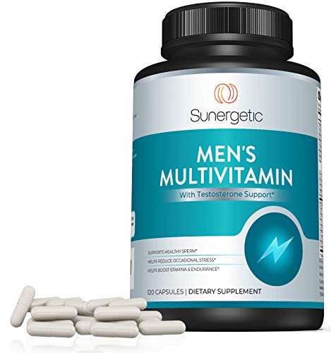 Premium Men’s Support Supplement – Powerful Men’s Multivitamin– Supports Energy, Stamina, Endurance & Stress Management – with Zinc, Ashwagandha, Maca, L-Carnitine & Vitamins – 120 Capsules