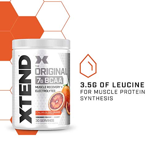 XTEND Original BCAA Powder Italian Blood Orange | Sugar Free Post Workout Muscle Recovery Drink with Amino Acids | 7g BCAAs for Men & Women | 30 Servings