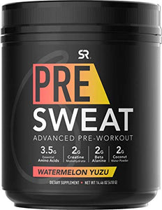 PRE Sweat Advanced Pre-Workout Energy Powder (Watermelon Yuzu) 14.46 oz