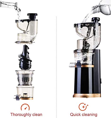QIN Slow Masticating Extractor Easy to Clean Cold Press Juicer, with Reversal Function,BPA-free Masticating Juicer with Juice Jug