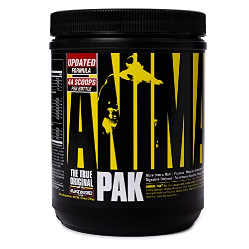 Animal Pak - The Complete All-in-one Training Pack - Multivitamin for Men, Amino Acids, Performance Complex, Zinc and More - For Elite Athletes and Bodybuilders - Orange - 44 Scoops