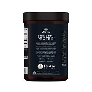 Bone Broth Protein Powder by Ancient Nutrition, Vanilla, Beef, 18g Protein per Serving, Supports Healthy Skin, Gut Health, Joint Supplement, Gluten, Paleo and Keto Friendly, 15 Servings